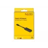DeLOCK 66246 kabeļa pārveidotāja adapteris RJ-45 USB C melns 0,09 m