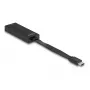DeLOCK 66246 kabeļa pārveidotāja adapteris RJ-45 USB C melns 0,09 m