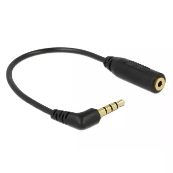 Audio kabelis DeLOCK 0,175 m 3,5 mm/2,5 mm melns