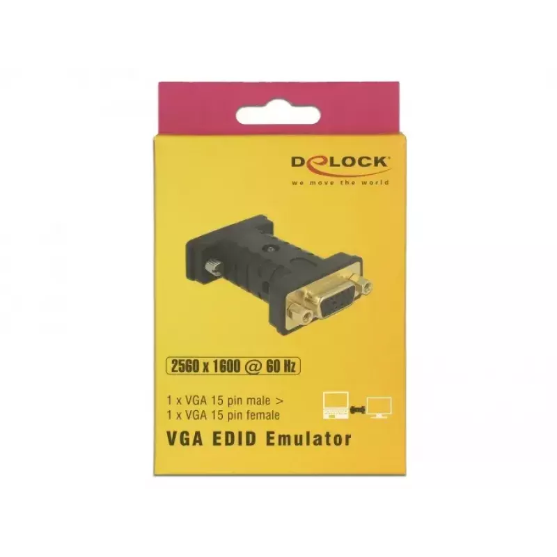 Kabeļa dzimuma savienotāja adapteris VGA D-Sub DeLOCK 63326