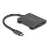 DeLOCK USB Type-C sadalītājs DP Alt Mode uz 2 x HDMI MST 4K 60 Hz