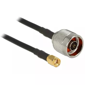 Koaksiālais kabelis DeLOCK 88940 2m RP-SMA melns