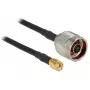 Koaksiālais kabelis DeLOCK 88940 2m RP-SMA melns