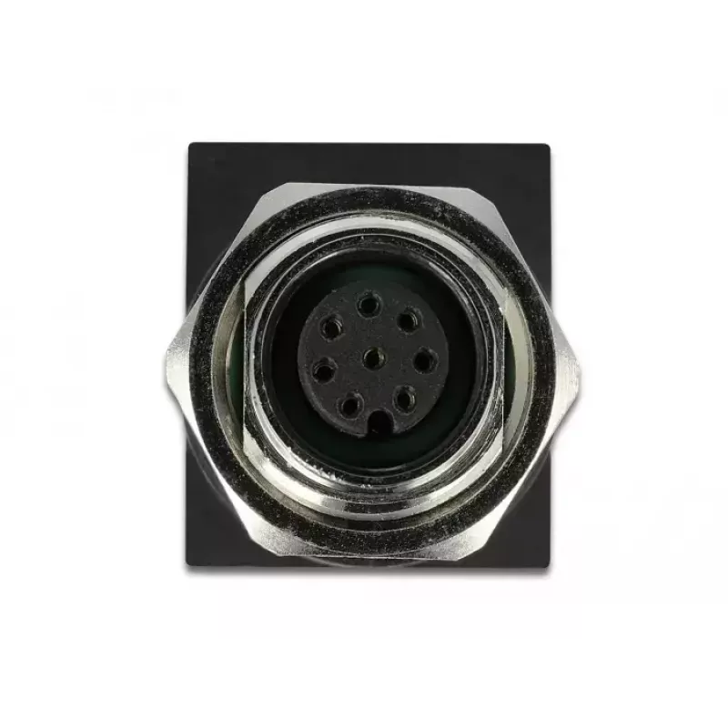 Kabeļa dzimuma mainītājs DeLOCK 66314 M12 RJ45 melns