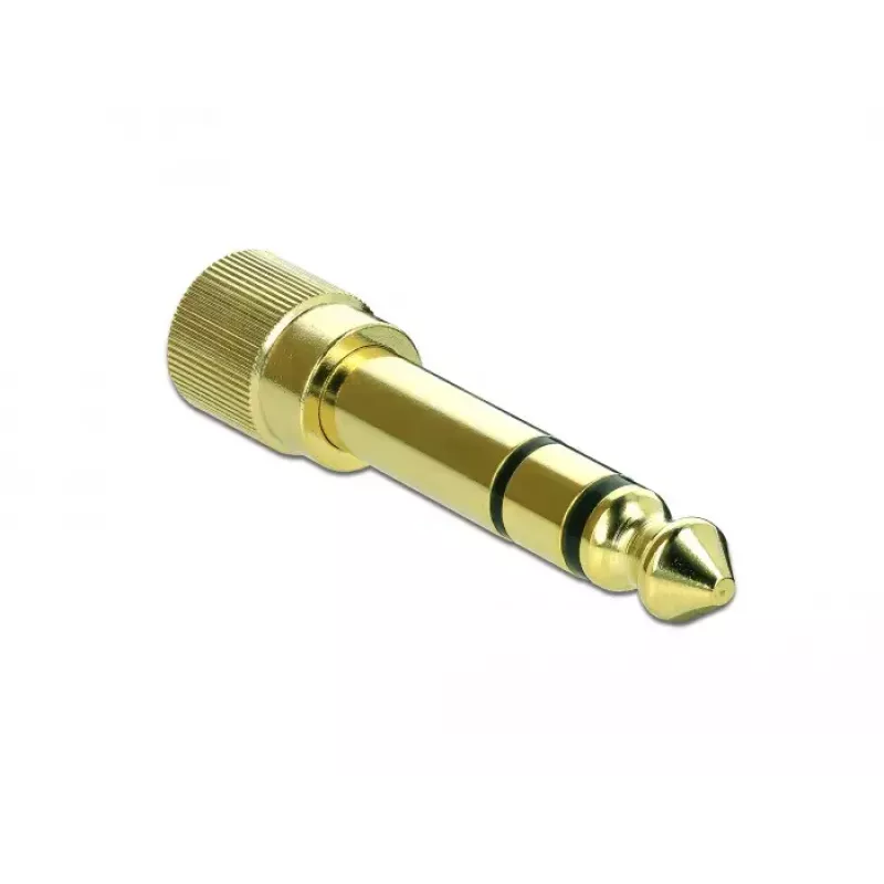 Kabeļa adapteris DeLOCK 66390 3,5 mm uz 6,35 mm zelts