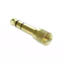 Kabeļa adapteris DeLOCK 66390 3,5 mm uz 6,35 mm zelts