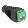 Adapteris DC 1.35 x 3.5 mm iekšējā vītne spaiļu bloks 2 kontaktu DeLOCK 66730