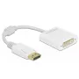 Adapter DisplayPort 1.1 male to DVI female Passive balta DeLOCK 61010