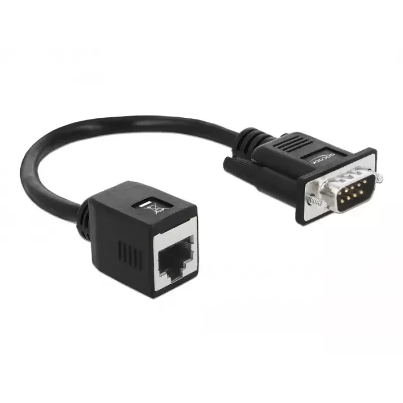 SAS kabelis DeLOCK 63999 0,2 m melns