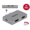 Divu HDMI adapteris DeLOCK 64123 MacBook datoriem