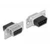 Montāžas komplekts D-Sub 9 kontaktu ligzda uz RJ12 6P/6C ligzdu DeLOCK 66759