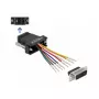 Montāžas komplekts D-Sub 15 kontaktu vīrišķais uz RJ45 sievišķo DeLOCK 66647