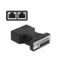 Adapteris DeLOCK D-Sub 15-pin mātīte uz 2 x RJ45 mātīte AUI 66806