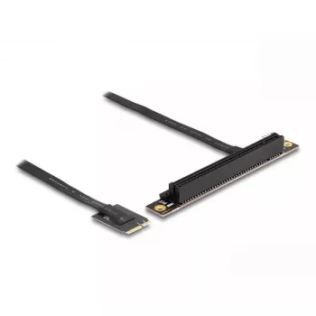 DeLOCK M.2 Key A+E uz PCIe x16 NVMe adapteris leņķveida ar 20 cm kabeli
