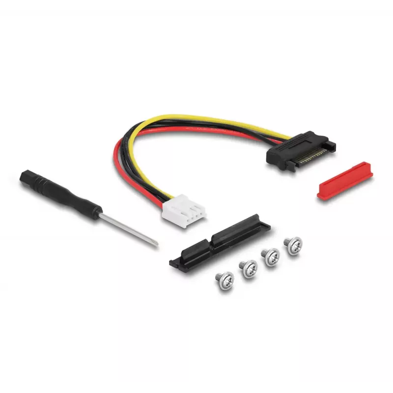 DeLOCK M.2 Key A+E to PCIe x4 NVMe adapteris ar leņķa savienotāju un 20 cm kabeli