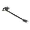 DeLOCK M.2 Key A+E to PCIe x4 NVMe adapteris ar leņķa savienotāju un 20 cm kabeli