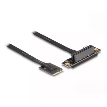 DeLOCK M.2 Key A+E to PCIe x4 NVMe adapteris ar leņķa savienotāju un 20 cm kabeli