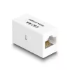 Tīkla kabelis DeLOCK Adapter RJ45 ligzda uz RJ45 ligzdu Cat.6A UTP 1m Balts