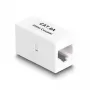 Tīkla kabelis DeLOCK Adapter RJ45 ligzda uz RJ45 ligzdu Cat.6A UTP 1m Balts