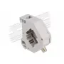Keystone modulis DELOCK 87160 — F savienotājs uz F savienotāju, pelēks, 60,1×59,4×21,6 mm
