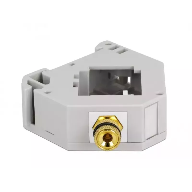 Keystone modulis DELOCK 87162 — pieslēgspaile uz pieslēgspaili, pelēks/baltss, 60,1×59,4×21,6 mm