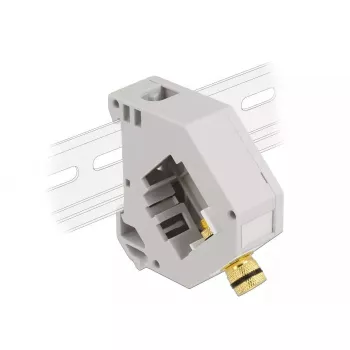 Keystone modulis DELOCK 87162 — pieslēgspaile uz pieslēgspaili, pelēks/baltss, 60,1×59,4×21,6 mm