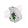Keystone modulis DELOCK 87165 — SC uz SC adapteris, zaļš/pelēks/baltss, 60.1×59.4×21.6 mm
