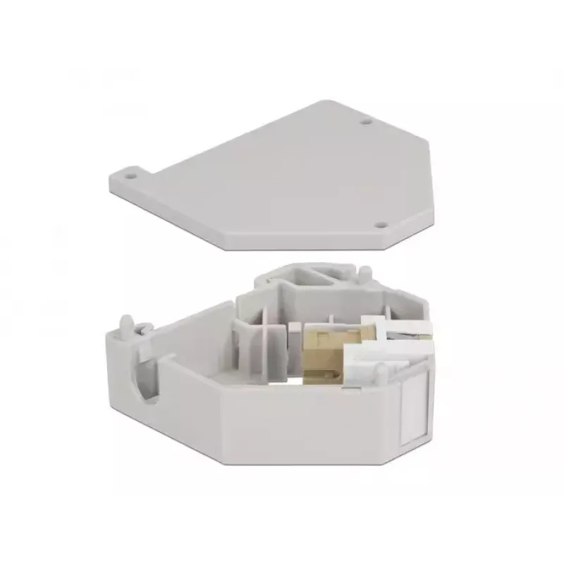 Keystone modulis DELOCK 87167 — SC uz SC adapteris, pelēks, 60,1×59,4×21,6 mm