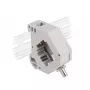 DeLOCK DIN sliedes adapteris ST Simplex ligzda uz ST Simplex ligzda pelēks