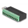 DeLOCK USB 3.2 Gen 1 Type-A vīrieša adapteris uz spaiļu bloku 5 Gbit/s 5V 1A