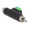 DeLOCK RCA vīrišķais un RCA sievišķais uz spaiļu bloka adapteris 66056