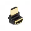 DeLOCK HDMI Adapter vīrišķais uz sievišķo 90° uz augšu leņķveida 8K 60 Hz metāla