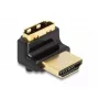 DeLOCK HDMI Adapter vīrišķais uz sievišķo 90° uz augšu leņķveida 8K 60 Hz metāla