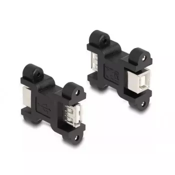 DeLOCK USB 2.0 adapteris no Type-A ligzdas uz Type-B ligzdu ar skrūvju savienojumu