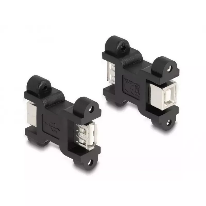 DeLOCK USB 2.0 adapteris no Type-A ligzdas uz Type-B ligzdu ar skrūvju savienojumu