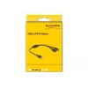 DeLOCK 61061 PS/2 kabelis 0,43 m 2x 6 kontaktu Mini-DIN USB A melns