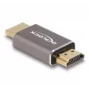 DeLOCK HDMI adapteris tēviņš–tēviņš 8K 60 Hz pelēks metāla
