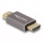 DeLOCK HDMI adapteris tēviņš–tēviņš 8K 60 Hz pelēks metāla