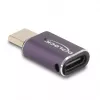 DeLOCK USB adapteris 40 Gb/s USB Type-C PD 3.1 240 W vīrišķais uz sievišķo pieslēgvietas aizsargs 8K 60 Hz metāla