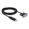 DeLOCK 67382 USB 2.0 uz RS-232 DB9 sērijas adapteris 1,8 m