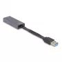 DeLOCK 66247 kabeļa dzimuma mainītājs RJ-45 USB A pelēks 0.09 m