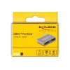 DeLOCK Adapteris USB 40 Gbps USB Type-C 2 x vīrišķais uz 2 x sievišķo pieslēgvietu aizsargs metāla