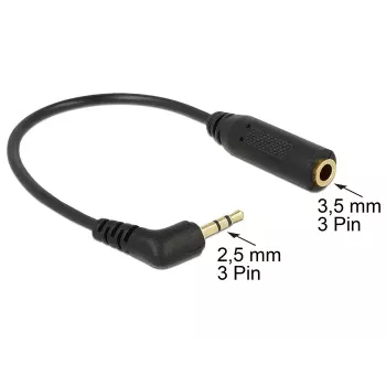 Audio kabelis DeLOCK 0,175 m 2,5 mm/3,5 mm