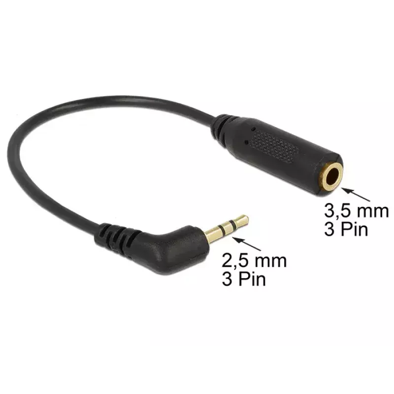 Audio kabelis DeLOCK 0,175 m 2,5 mm/3,5 mm