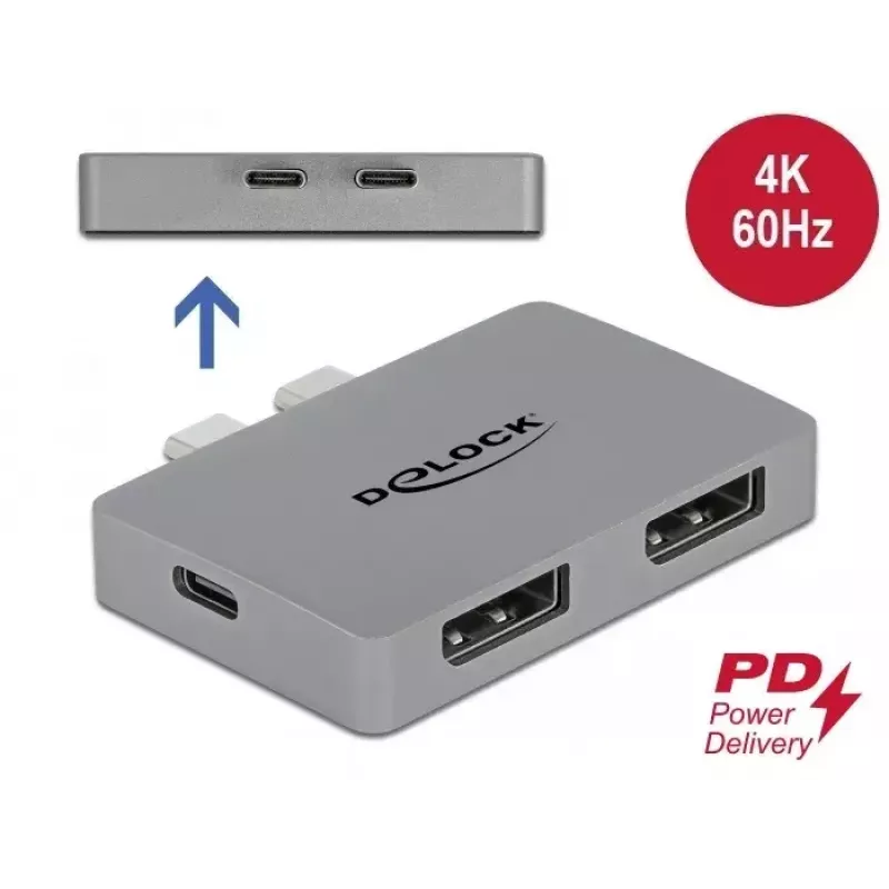Dual DisplayPort Adapter DeLOCK 64001 for MacBook