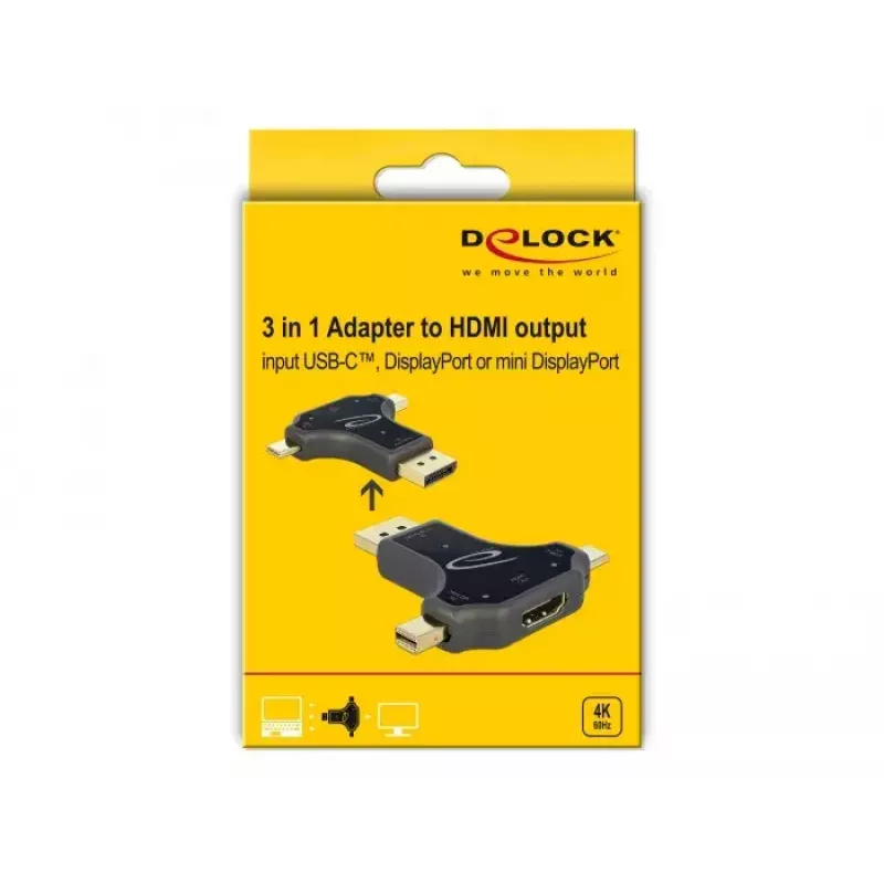 kabelis Gender Changer HDMI-A DeLOCK 64060