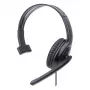 Manhattan Mono Over-Ear Headset (USB), Microphone Boom (padded), Retail Box Packaging, Adjustable Headband, In-Line Volume Control, Ear Cushion, USB-A for both sound and mic use, kabelis 1.5m, Three Year Warranty