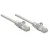 Intellinet tīkla pieslēguma kabelis, Cat6, 15 m, pelēks, CCA, U/UTP, PVC, RJ45, apzeltīti kontakti, bez aizķeršanās, ar aizsarguzmavu, mūža garantija