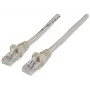 Intellinet tīkla savienojuma kabelis, Cat6, 20m, pelēks, CCA, U/UTP, PVC, RJ45, zelta pārklājuma kontakti, bez aizķeršanās, ar aizsargapvalku, mūža garantija