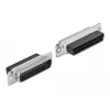 Montāžas komplekts D-Sub 25 kontaktu vīrišķais uz RJ45 sievišķais DeLOCK 66648